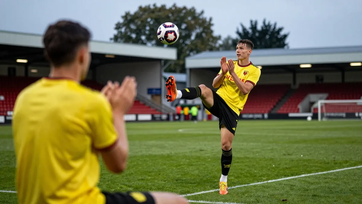 Watford head coach Alessio Dionisi reacts to the 2-1 home defeat to Stoke City, the club's first league loss at Vicarage...